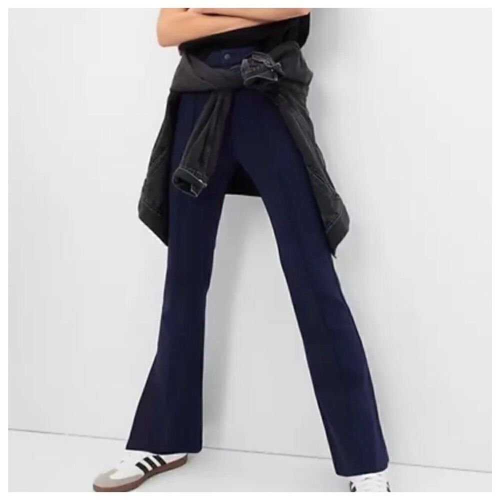 NWT Gap Ponte Flare Slit Pants 8 Tall
